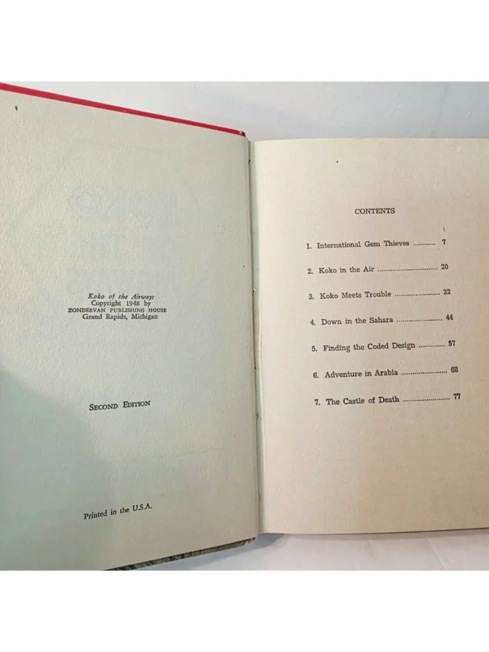 Vtg Koko of the Airways by Basil Miller HC Second Edition